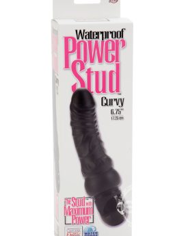 Power Stud Curvy Vibrator Waterproof Black