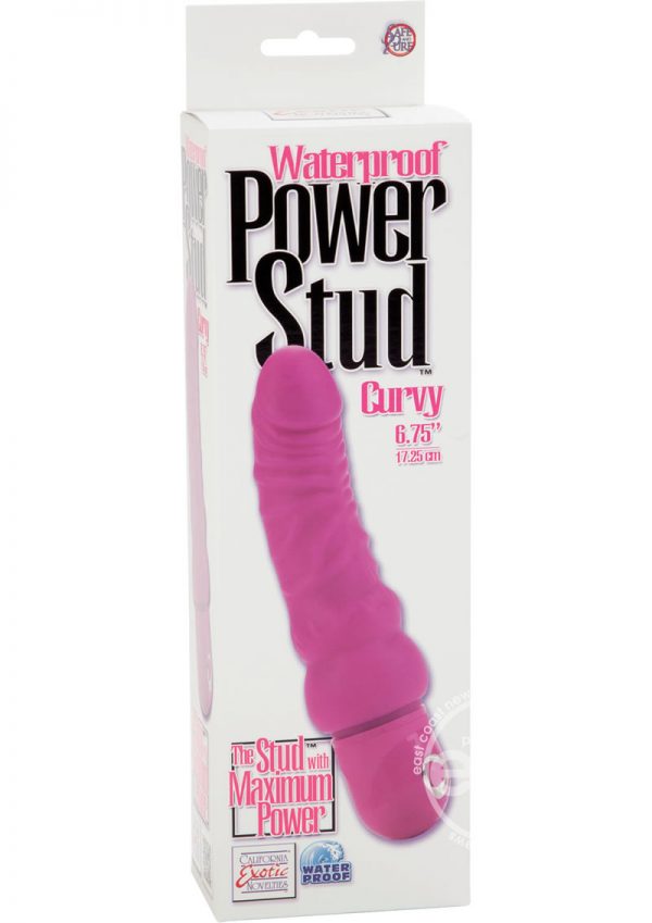 Power Stud Curvy Vibrator Waterproof Pink
