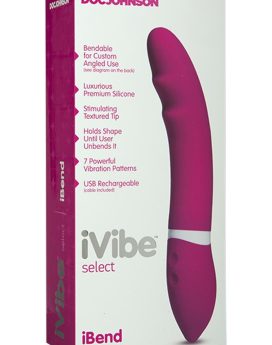 iVibe Select Silicone iBend USB Rechargeable Vibe Waterproof Pink 9 Inch